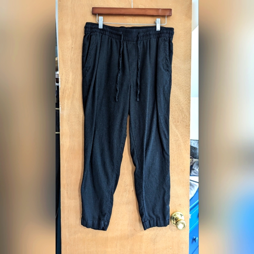 Old Navy Black Linen Pants